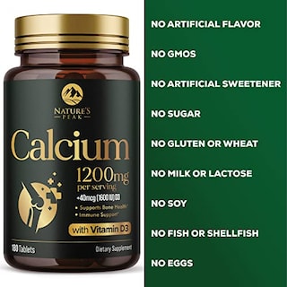 Foto 7 | Suplemento De Calcio Nature's Peak 1200 Mg Con Vitamina D3 - Venta Internacional.