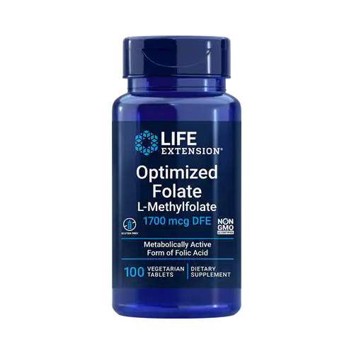 Foto 2 pulgar | Suplement Life Extension Optimized Folate 100 Tabletas - Venta Internacional.