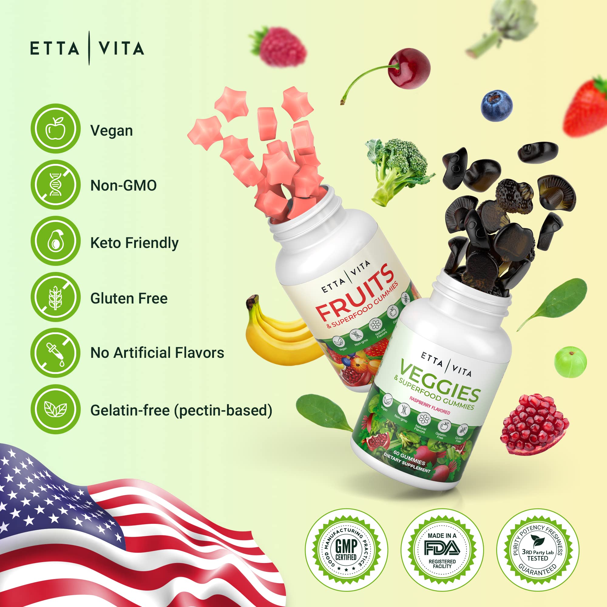 Foto 3 | Suplemento De Frutas Y Verduras (120 Masticables) - Superfood Fruits - Venta Internacional.