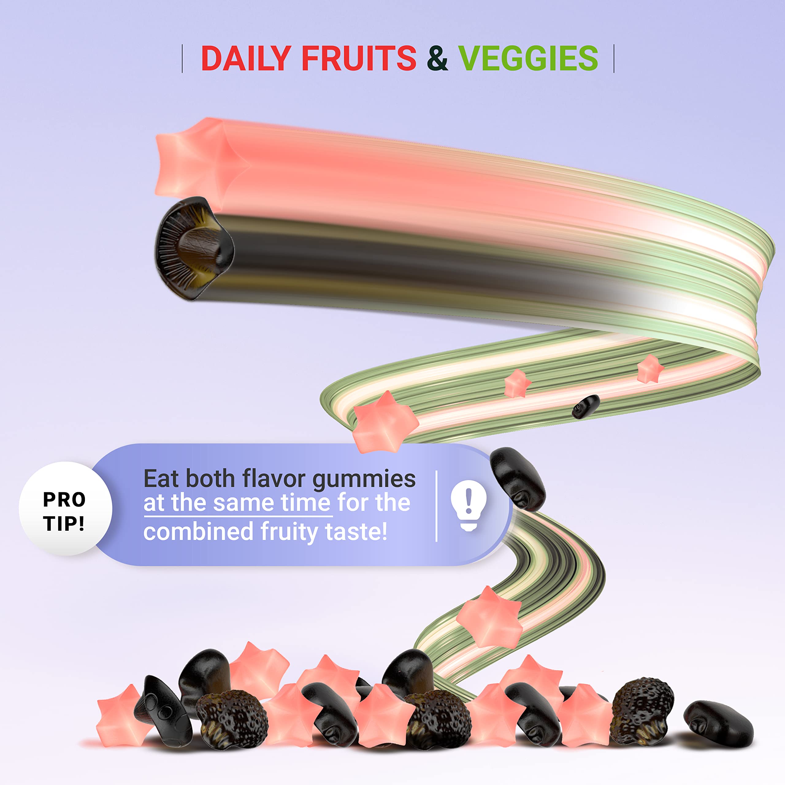 Foto 5 pulgar | Suplemento De Frutas Y Verduras (120 Masticables) - Superfood Fruits - Venta Internacional.