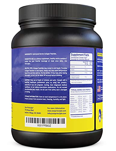 Foto 4 pulgar | Péptidos De Colágeno En Polvo Zen Principle 680 G De Animales Alimentados Con Pasto - Venta Internacional.