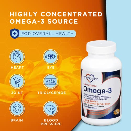 Foto 3 pulgar | Suplementos Cardiotabs Aceite De Pescado Con Recubrimiento Entérico Omega-3 1100 Ml - Venta Internacional.