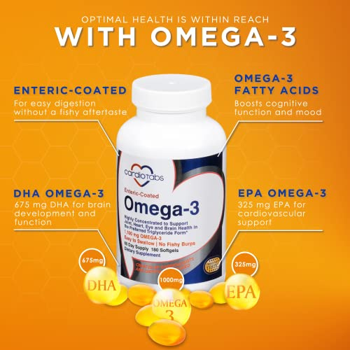 Foto 4 pulgar | Suplementos Cardiotabs Aceite De Pescado Con Recubrimiento Entérico Omega-3 1100 Ml - Venta Internacional.