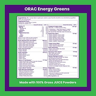 Foto 2 | Suplemento Paradise Orac Energy Greens 360 Ml 60 Porciones - Venta Internacional