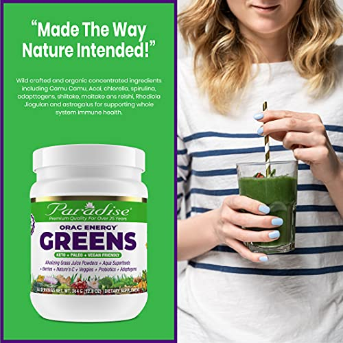 Foto 4 pulgar | Suplemento Paradise Orac Energy Greens 360 Ml 60 Porciones - Venta Internacional