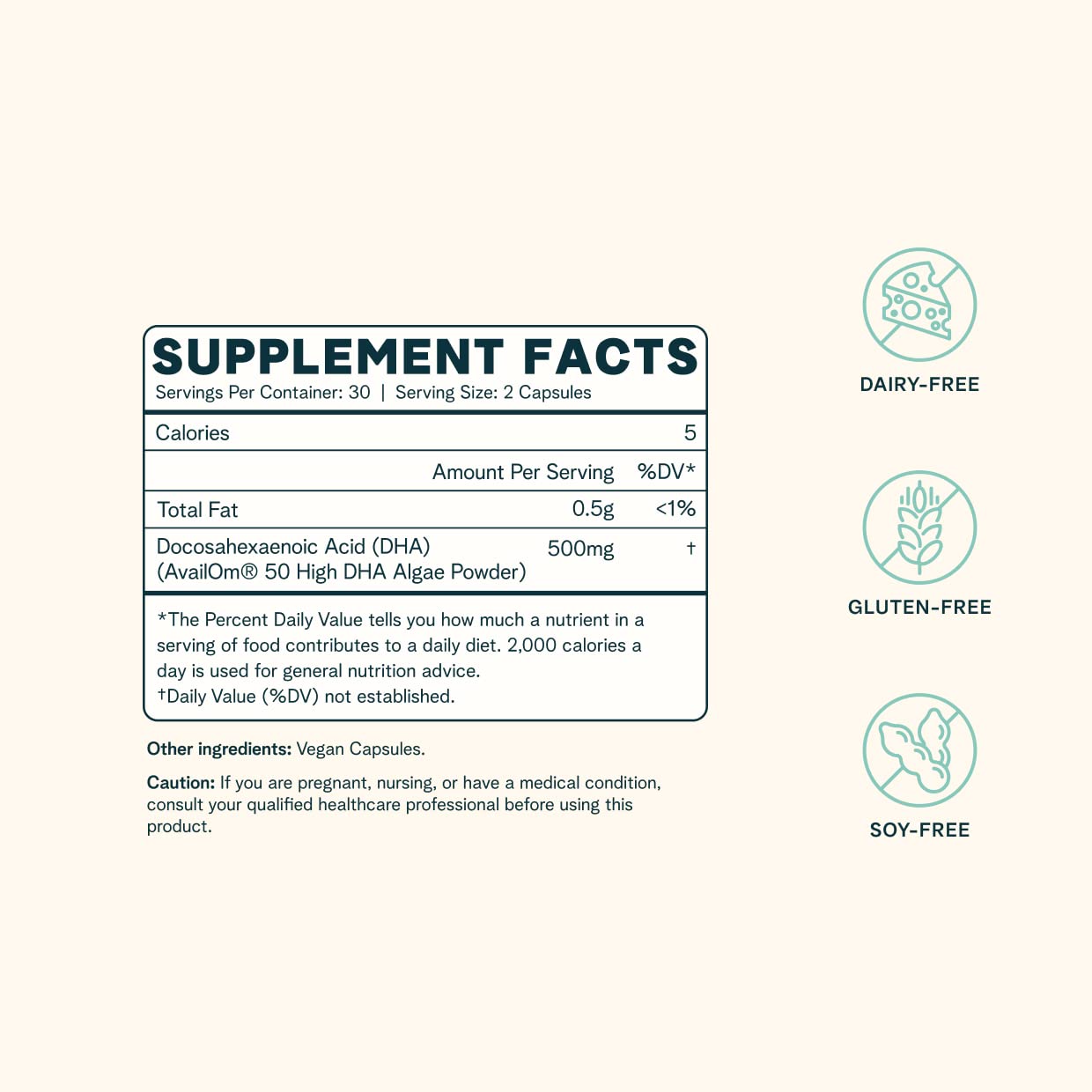 Foto 4 pulgar | Suplemento Ora Organic Vegan Omega 3 500 Mg De Dha Para El Cerebro - Venta Internacional.