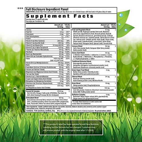 Foto 2 | Suplemento Irwin Naturals Women's Living Green 120 Cápsulas Blandas - Venta Internacional.