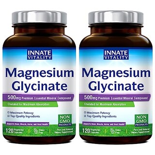 Foto 1 | Suplemento De Glicinato De Magnesio Innate Vitality 500 Mg 120 Cápsulas - Venta Internacional.