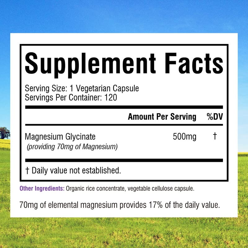 Foto 3 pulgar | Suplemento De Glicinato De Magnesio Innate Vitality 500 Mg 120 Cápsulas - Venta Internacional.