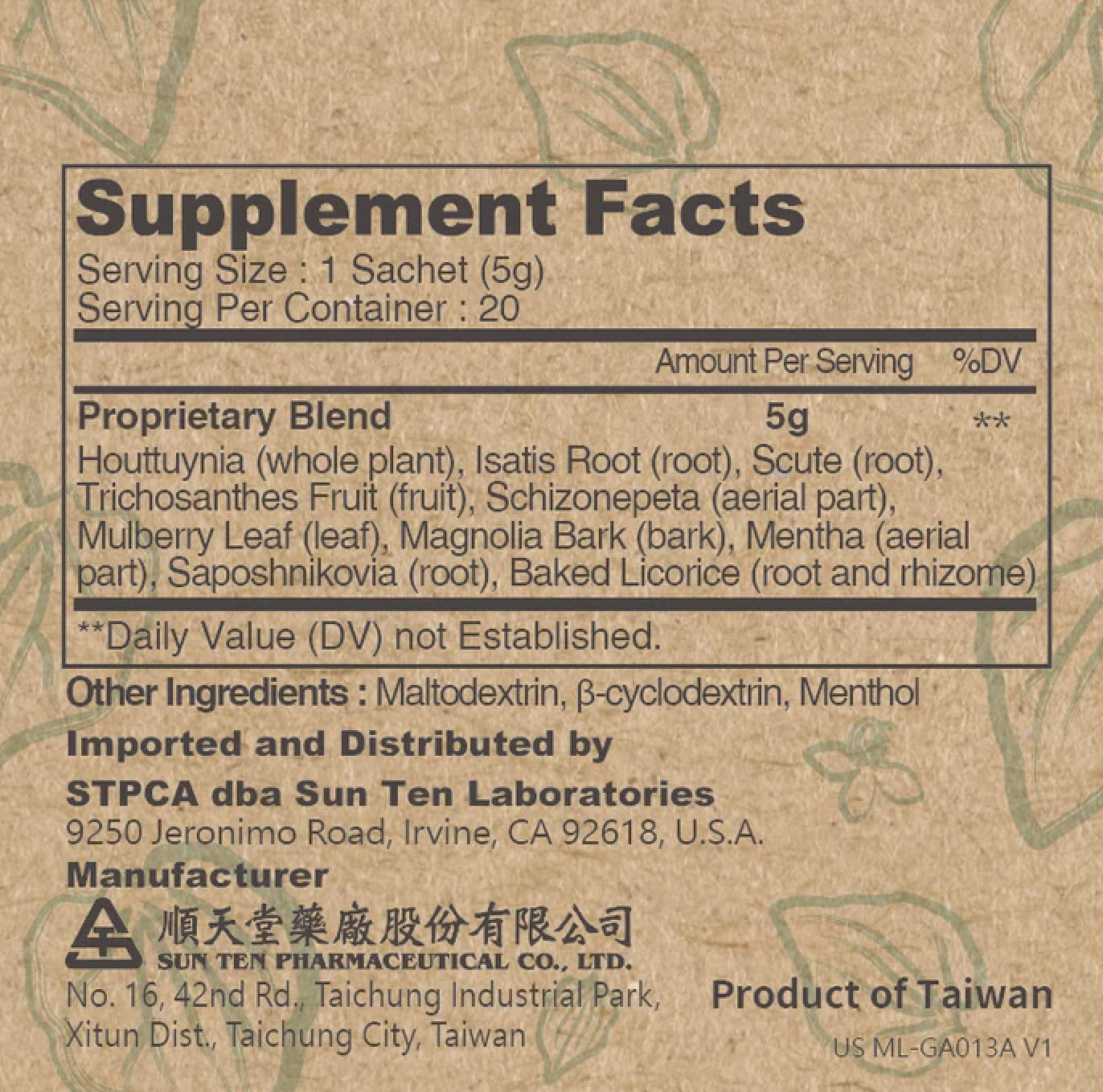 Foto 6 | Suplemento Dietético Sun Ten Respireaid Lung Cleanse & Detox - Venta Internacional.