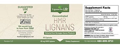 Foto 3 | Suplemento Lignans For Life Hmr Lignans Para Perros 40 Mg 90 Cápsulas - Venta Internacional.