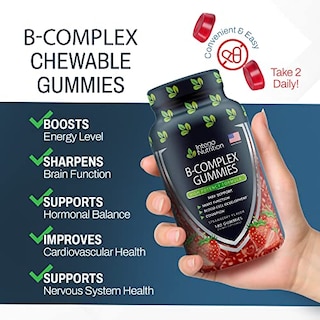 Foto 3 | Gomitas Complejo Vitamina B Intego Nutrition 180 Unidades - Venta Internacional