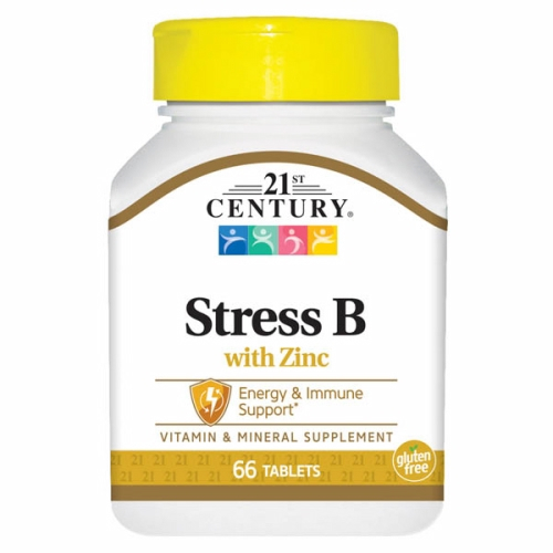 Foto 2 pulgar | Complemente 21st Century Stress B Con 66 Tabletas De Zinc - Venta Internacional.
