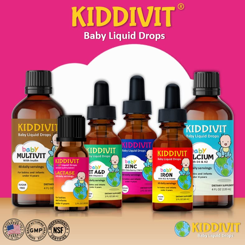 Foto 7 pulgar | Suplemento Kiddivit Baby Zinc Gotas Líquidas De 60 Ml Con Saúco - Venta Internacional.
