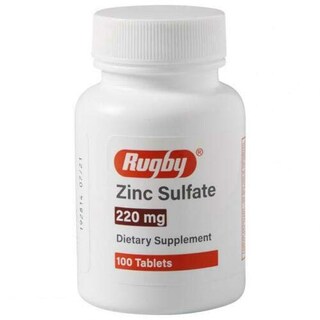 Foto 1 | Sulfato De Zinc Supplement Rugby, Tabletas De 220 Mg, Botella De 100 Unidades - Venta Internacional.