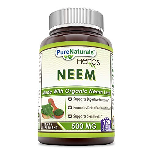 Suplemento Pure Naturals Neem 500 Mg 120 Cápsulas Vegetarianas - Venta Internacional.
