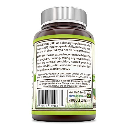 Foto 3 pulgar | Suplemento Pure Naturals Neem 500 Mg 120 Cápsulas Vegetarianas - Venta Internacional.