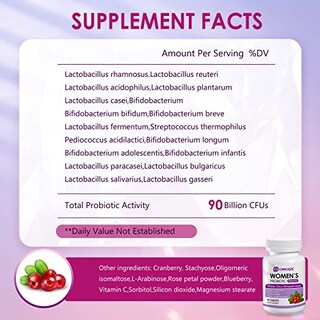 Foto 2 | Probiótico Omogs Para Mujer Con Extracto De Arándano, 90 G De Cfus, 90 Tabletas - Venta Internacional.