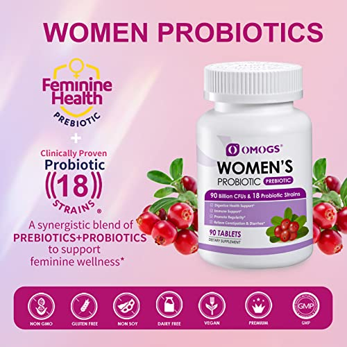 Foto 5 pulgar | Probiótico Omogs Para Mujer Con Extracto De Arándano, 90 G De Cfus, 90 Tabletas - Venta Internacional.
