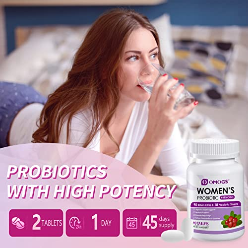 Foto 8 pulgar | Probiótico Omogs Para Mujer Con Extracto De Arándano, 90 G De Cfus, 90 Tabletas - Venta Internacional.