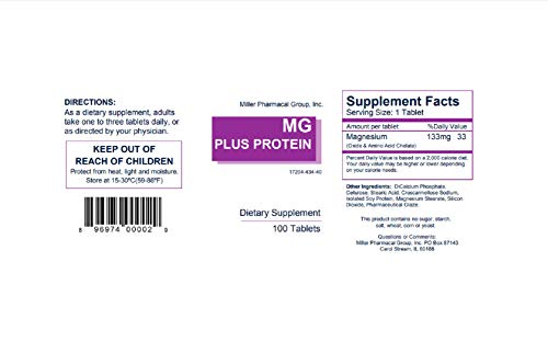 Foto 3 pulgar | Suplemento Mg Plus Protein Miller 100 Comprimidos (paquete De 2) - Venta Internacional.