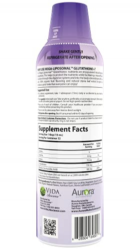 Foto 4 pulgar | Suplemento Glutatión Megaliposomal Aurora Nutrascience+vi - Venta Internacional