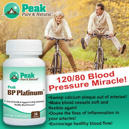 Foto 7 | Suplemento Peak Bp Platinum Blood Pressure 30 Cápsulas - Venta Internacional.