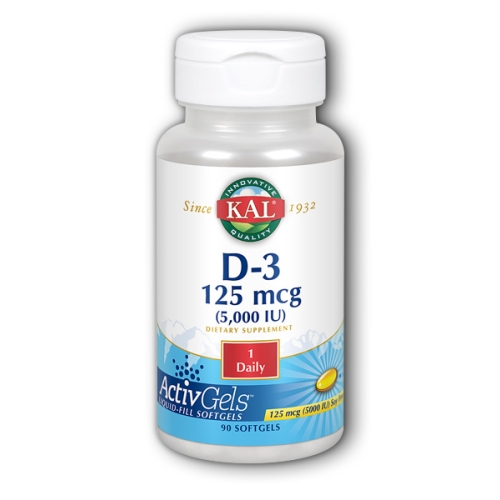 Foto 1 | Suplemento Kal Ultra D-3 Activgels 90 Cápsulas Blandas, 5000 Ui - Venta Internacional.