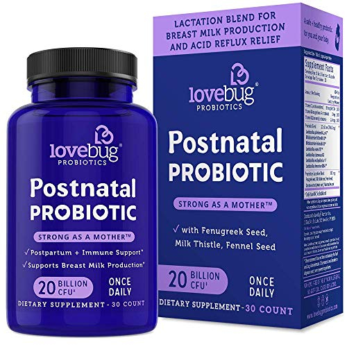 Suplemento Lovebug Postnatal 30 Cápsulas Para Leche Materna - Venta Internacional.