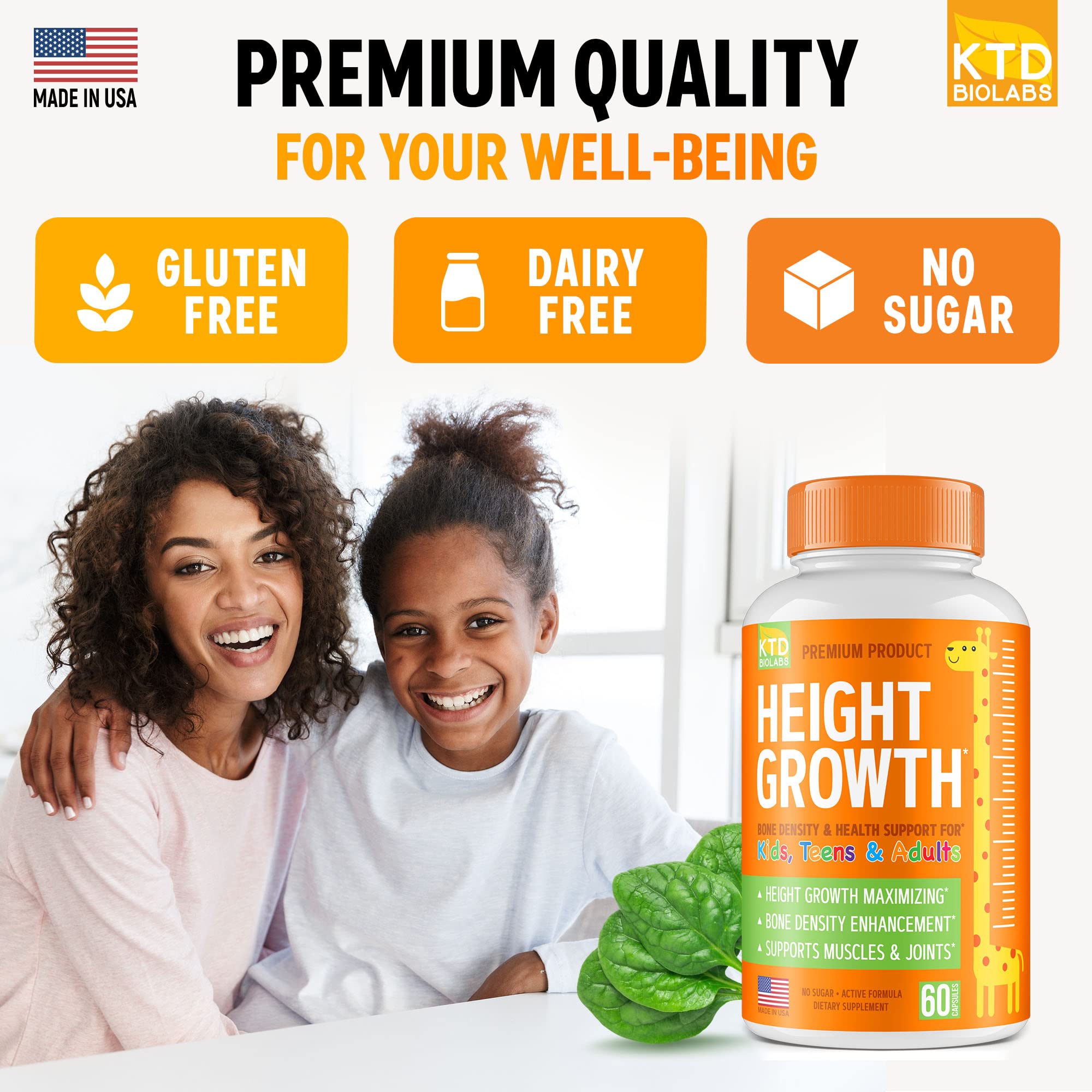 Foto 6 | Píldoras Para Crecer En Altura Ktd Biolabs Height Growth Maximizer - Venta Internacional.