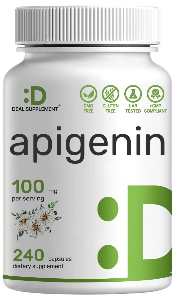 Foto 2 pulgar | Suplemento, Oferta, Suplemento De Apigenina, 100 Mg, 240 Cápsulas - Venta Internacional.