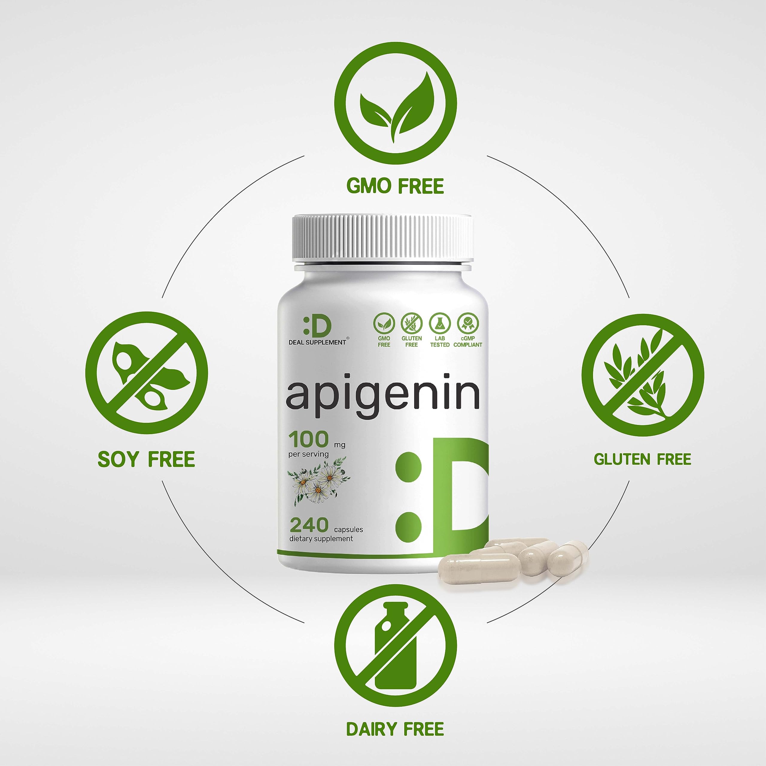 Foto 5 | Suplemento, Oferta, Suplemento De Apigenina, 100 Mg, 240 Cápsulas - Venta Internacional.