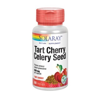 Foto 1 | Suplemento Solaray Tart Con Semillas De Apio Y Cereza, 60 Cápsulas Vegetales, 4 Unidades - Venta Internacional.