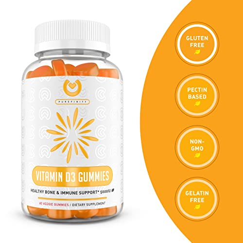 Foto 6 | Suplemento De Vitamina D3 En Gomitas Purefinity De 5000 Ui Para Todas Las Edades - Venta Internacional.