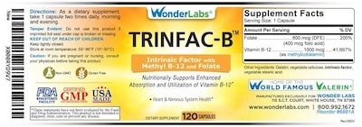 Foto 4 | Suplemento De Factor Intrínseco De Wonder Laboratories: 1000 Mcg - Venta Internacional.