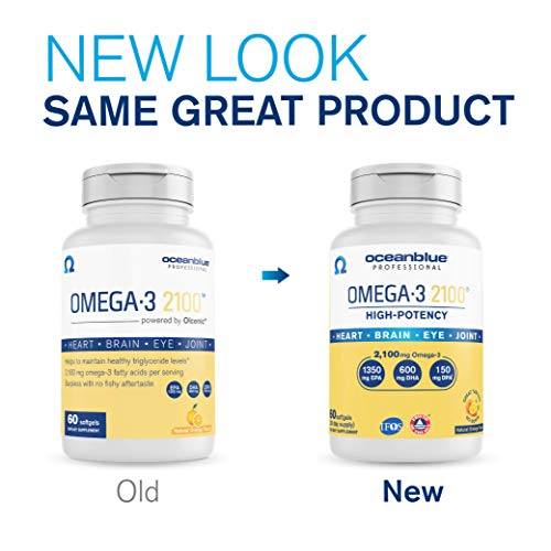 Foto 4 pulgar | Suplemento de Aceite de Pescado Oceanblue Omega-3 2100 60 Cápsulas Blandas - Venta Internacional