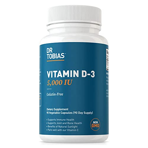 Foto 2 pulgar | Suplemento De Vitamina D-3 Del Dr. Tobias, 5000 Ui, Inmune, Bone 90c - Venta Internacional.