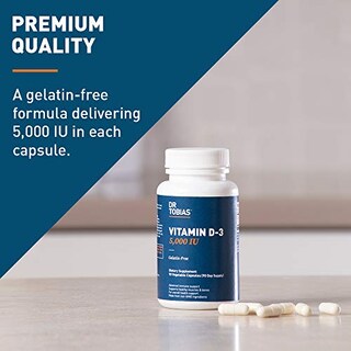 Foto 2 | Suplemento De Vitamina D-3 Del Dr. Tobias, 5000 Ui, Inmune, Bone 90c - Venta Internacional.