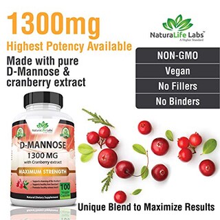 Foto 5 | Suplemento De D-manosa De Naturalife Labs 1,3 G Con Cranberry Extra - Venta Internacional.