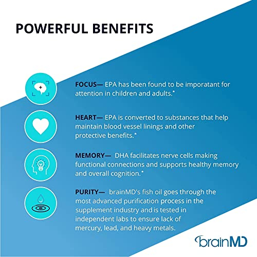 Foto 3 | Suplemento Brainmd Dr. Amen Omega-3 Power 60 Cápsulas - Venta Internacional.