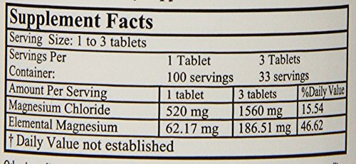 Foto 5 pulgar | Suplemento Alta Health, Tabletas De Cloruro De Magnesio, 100 Tabletas - Venta Internacional.