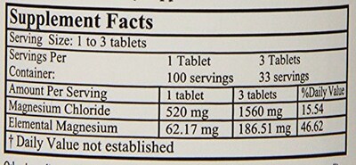 Foto 4 | Suplemento Alta Health, Tabletas De Cloruro De Magnesio, 100 Tabletas - Venta Internacional.