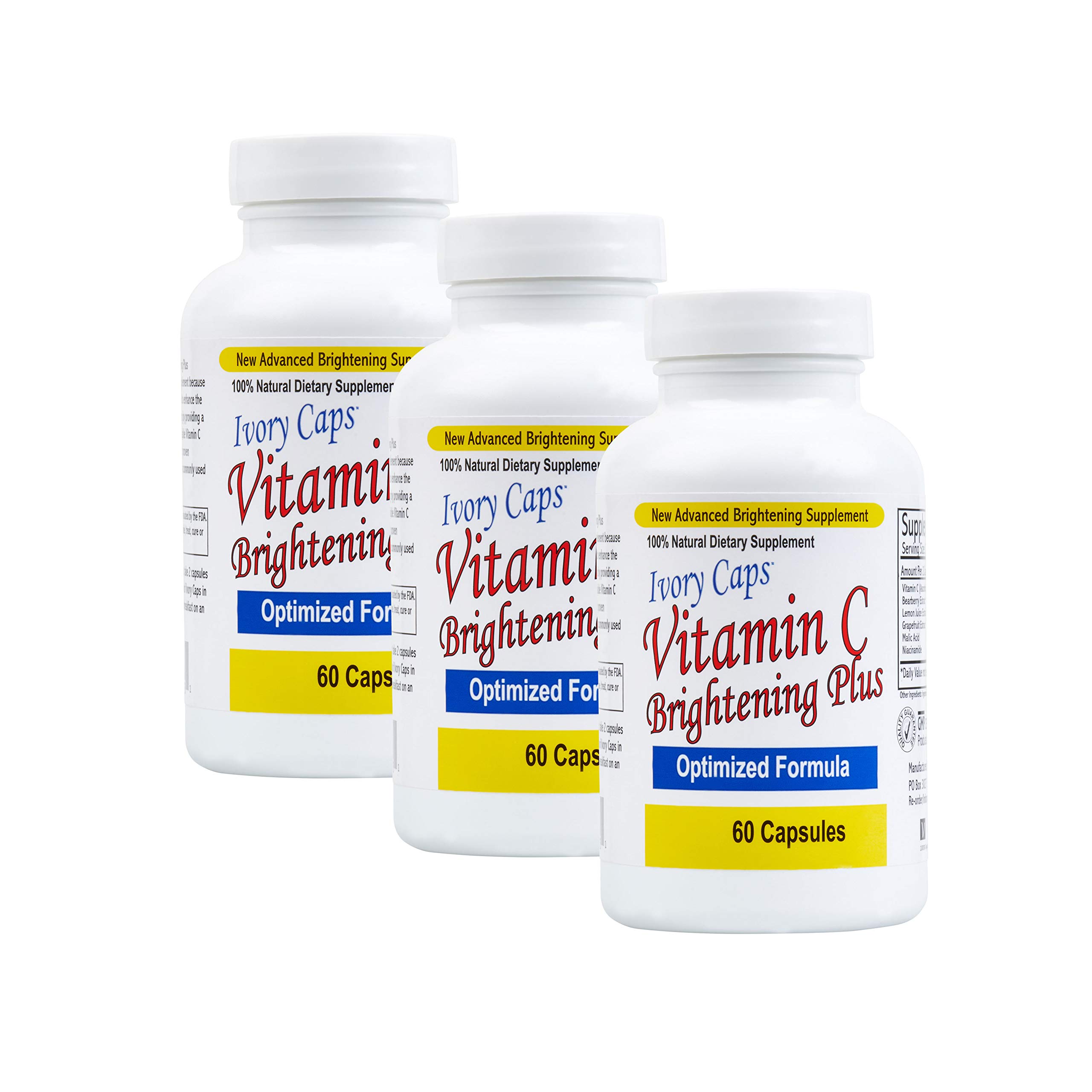 Foto 1 | Suplemento Ivory Caps Maximum Strength Vitamina C 60 Cápsulas - Venta Internacional
