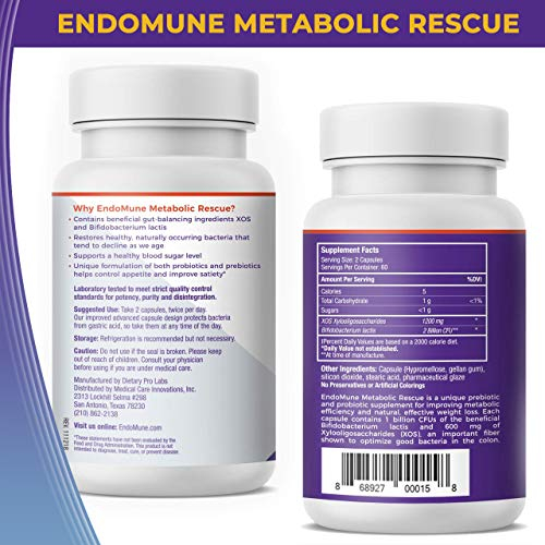 Foto 3 pulgar | Suplemento Prebiótico/probiótico Endomune Metabolic Rescue 120 - Venta Internacional.