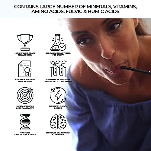 Foto 4 pulgar | Suplemento De Resina Natural De Shilajit Con Miel Cruda, 30 Barras - Venta Internacional.