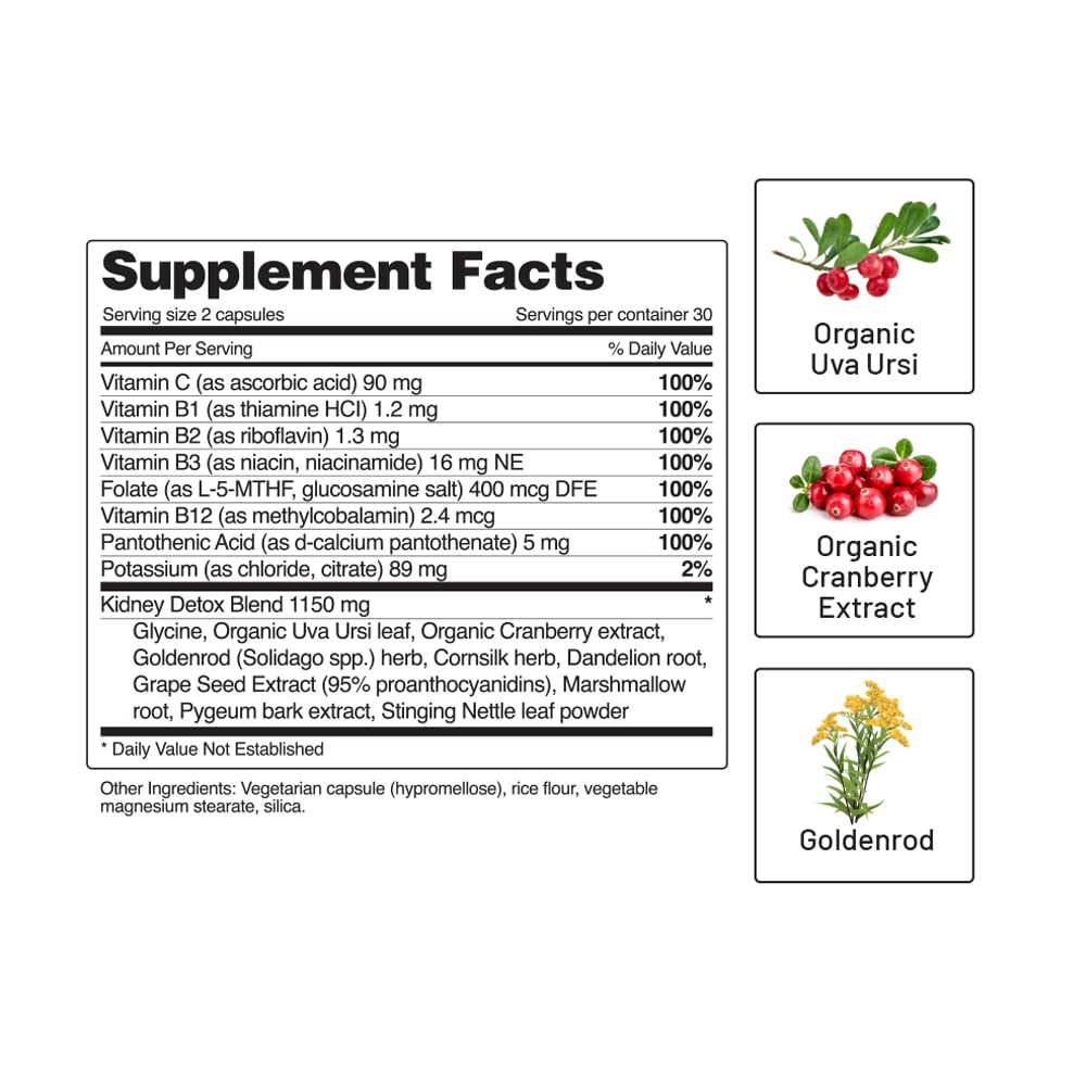 Foto 6 pulgar | Supplements Snap Supplements Kidney Cleanse Detox - Venta Internacional.