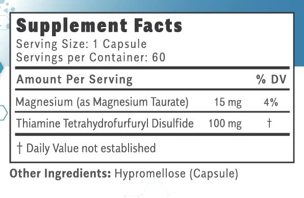 Foto 5 pulgar | Suplemento De Vitamina B1 Thiamax De Objective Nutrients, 100 Mg - Venta Internacional.