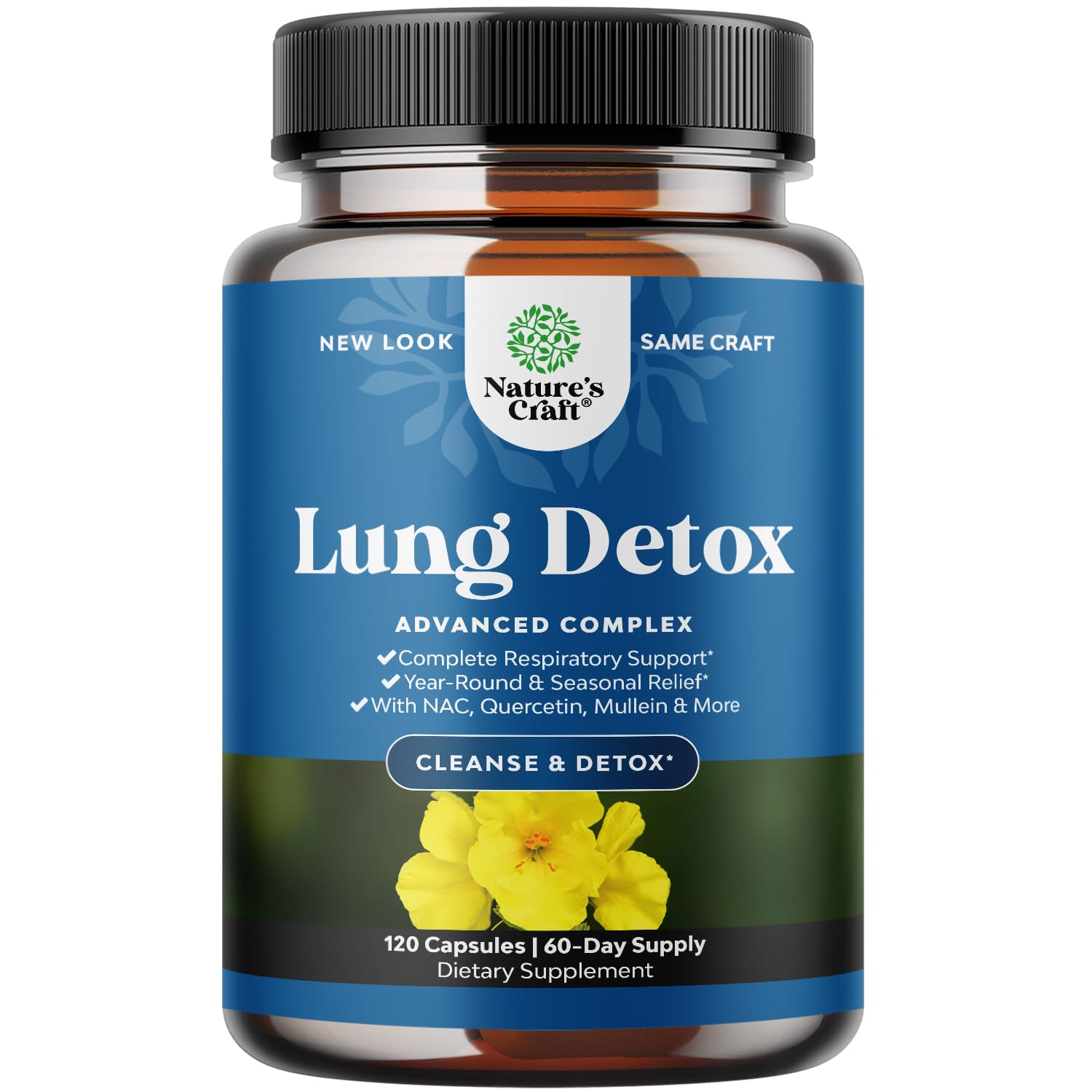 Foto 1 | Suplemento Herbal Para El Apoyo Pulmonar Natures Craft Mullein Capsule - Venta Internacional.