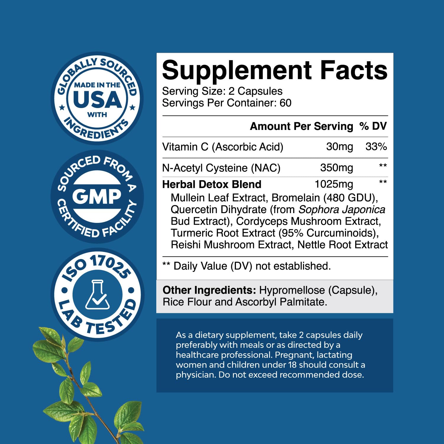 Foto 3 pulgar | Suplemento Herbal Para El Apoyo Pulmonar Natures Craft Mullein Capsule - Venta Internacional.