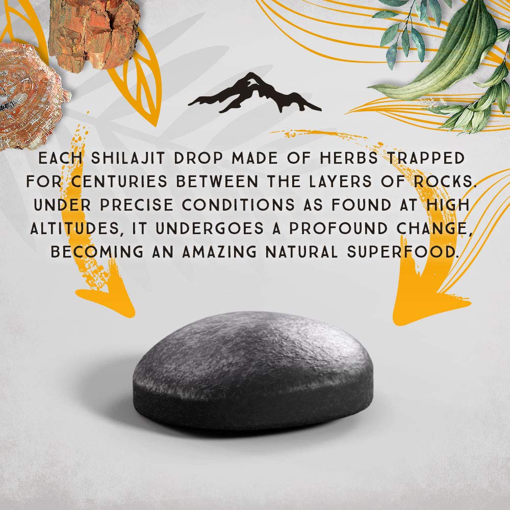 Foto 7 pulgar | Tabletas De Shilajit Pure Himalayan 90 Tabletas 200 Mg - Venta Internacional.